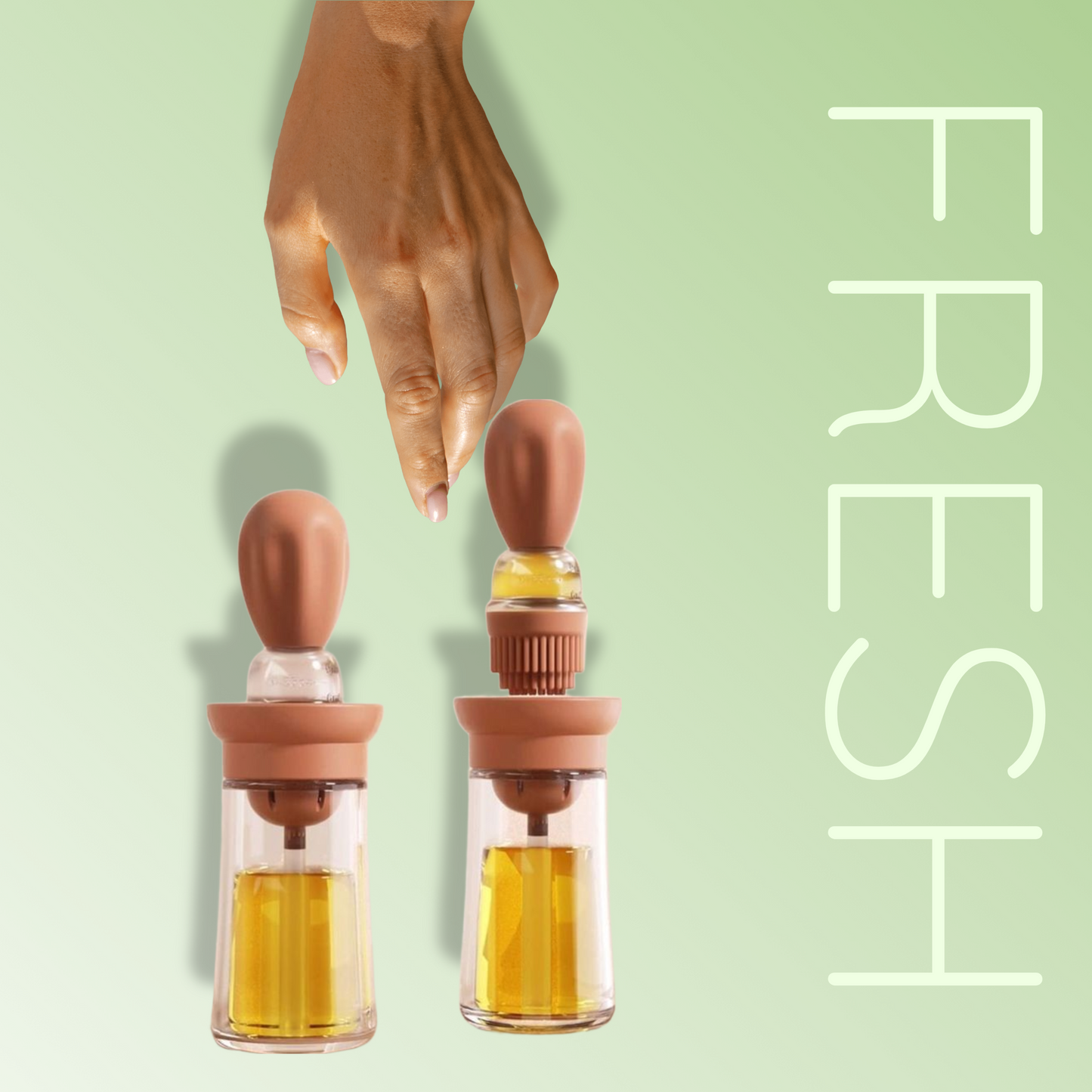 Oil Dispenser with Brush